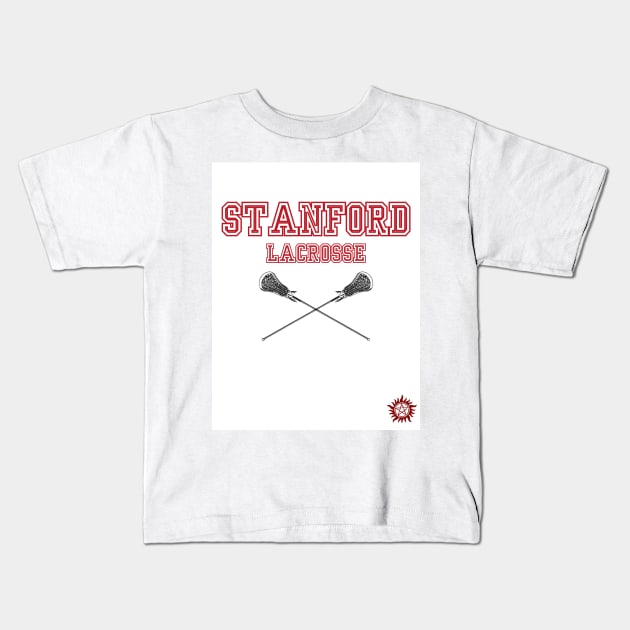 Stanford Sam Collection: Lacrosse Kids T-Shirt by elisabet_tckr